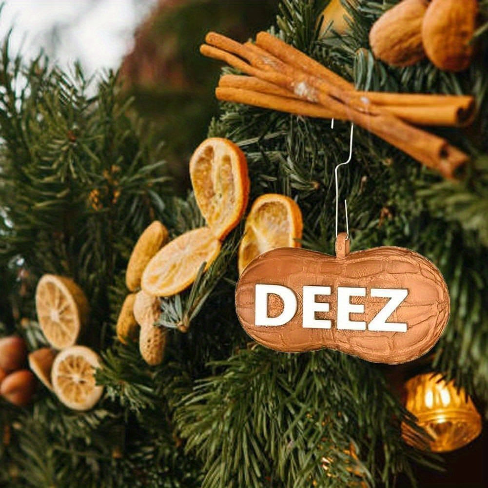 Humorous Deez Nuts Holiday Ornament