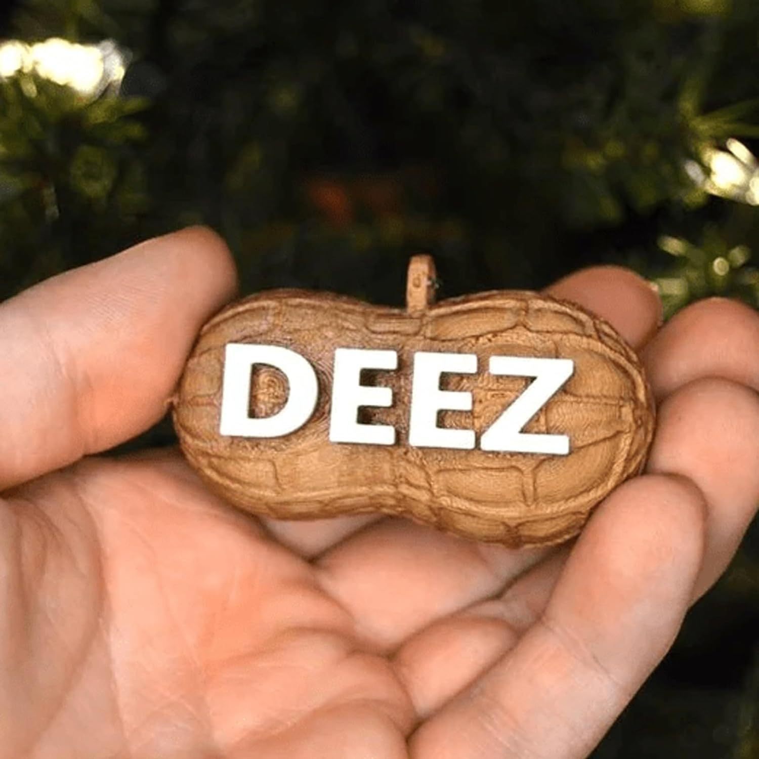 Humorous Deez Nuts Holiday Ornament